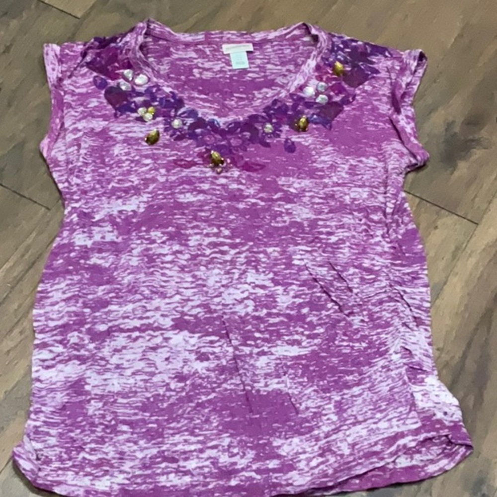 Maternity Embellished Pink Short Sleeve Women's Top